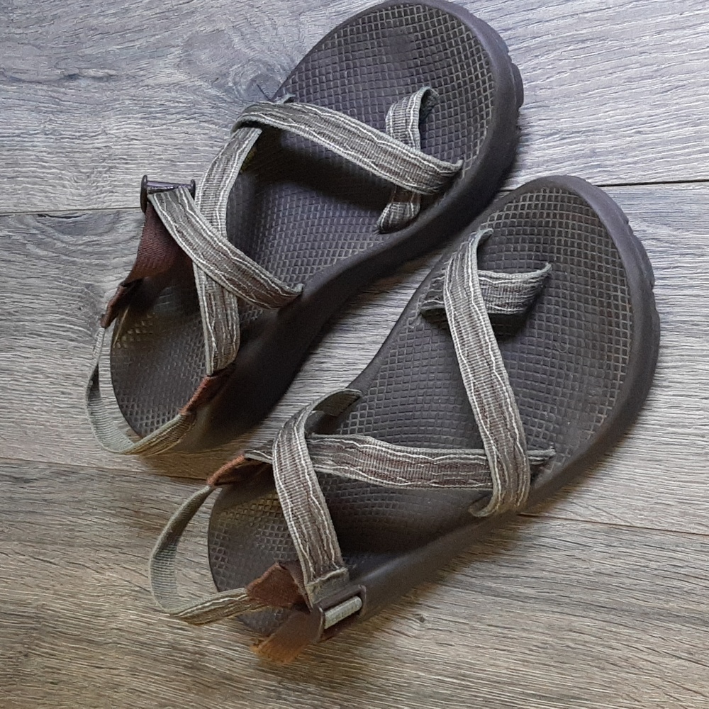 Green Chaco Men's Adjustable Trail Hiking Sandals Size 10